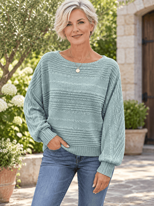 Women’s Wool-Blend Textured Batwing Sweater