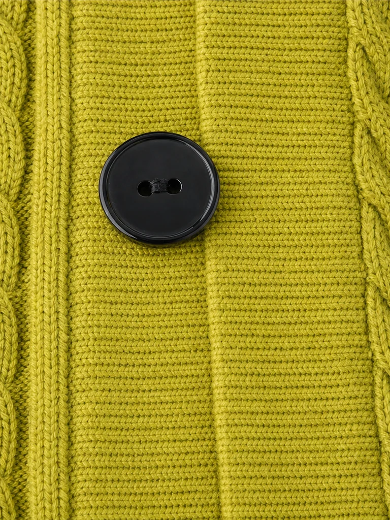 Women’s Wool-Blend Longline Cable-Knit Cardigan